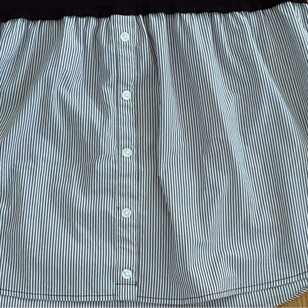 Motherhood Maternity Black and Black and White Striped Layer Long Sleeve Size M - Picture 13 of 16